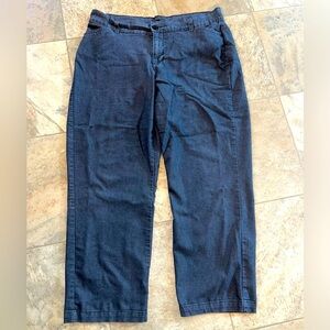 Riders by LEE women size 16M ankle cute lightweight pants in charcoal grey